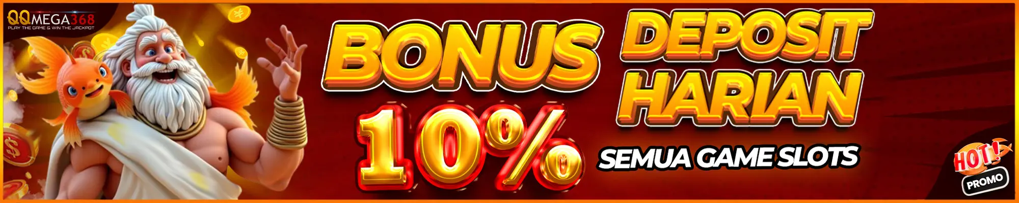  QQMEGA368 - Bonus Deposit Harian 20% Bisa Diklaim Setiap Hari.