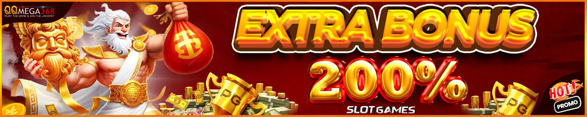  QQMEGA368 - Promo Extra Bonus 100% Untuk Permainan Casino, Slot dan Sportsbook.